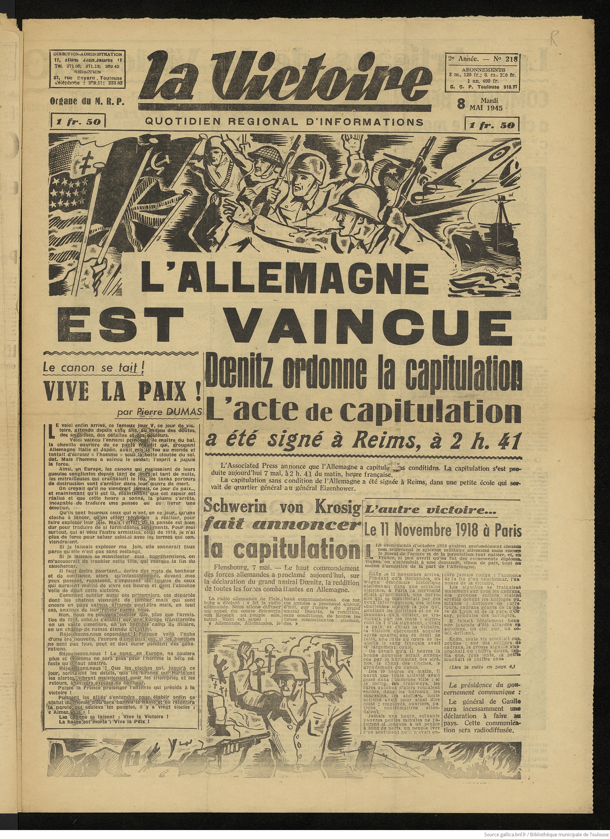 La victoire - 8 mai 1945